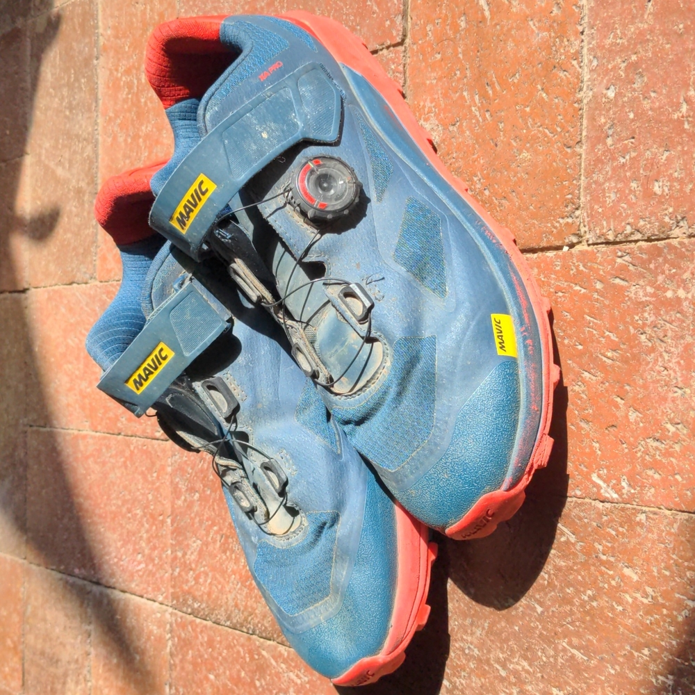9.5 Mavic XA Pro Mountain Bike Shoes Blue